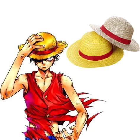 Anime One Piece Monkey D Luffy Sombrero De Paja Cosplay Para Ni Os