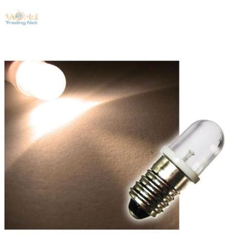 E10 Led Birne Warmweiß 12v Dc Lampe Leuchte Weiss E 10 Leuchtmittel Bulb Ebay