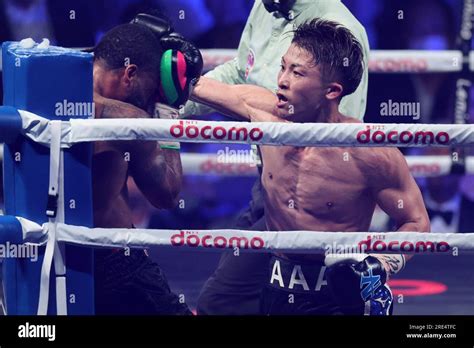 Naoya Inoue Of Japan Throws A Punch Against Stephen Fulton Jr Of