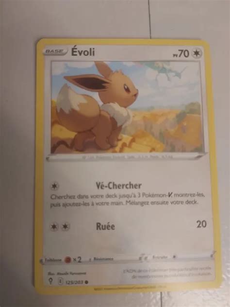 Carte Pok Mon Evoli Eb Ep E Bouclier Evolution C Leste Fr