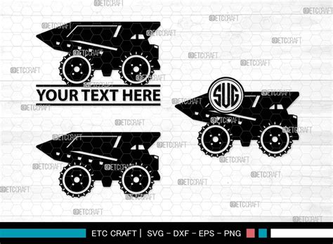 Mining Truck Svg Monogramhaul Truck Svg Graphic By Pixel Elites