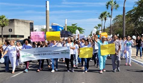 Em Teresina Profissionais Da Enfermagem Fazem Protesto Contra Suspensão Do Piso Salarial Geral