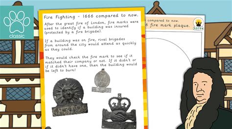 Teacher S Pet The Great Fire Of London Fire Marks 1666 Activity