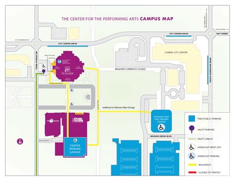 Directions & Parking | The Center for the Performing Arts