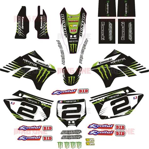 Kawasaki Kxf Vilapoto Decals Set Mxg One Best Moto Decals