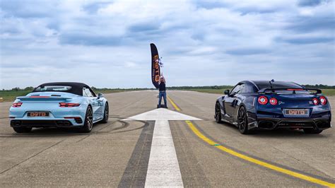 Drag Race Bhp Nissan Gtr Vs Porsche Turbo S Youtube