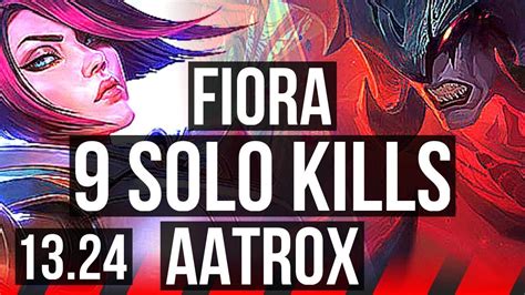 FIORA Vs AATROX TOP 9 Solo Kills Rank 8 Fiora Dominating JP