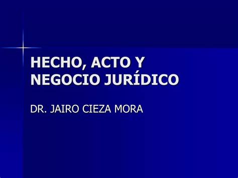 Ppt Hecho Acto Y Negocio Jur Dico Powerpoint Presentation Free