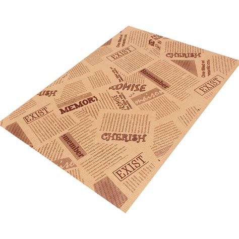 Printed Old Newspaper Pattern Food Wrapping Paper Pk