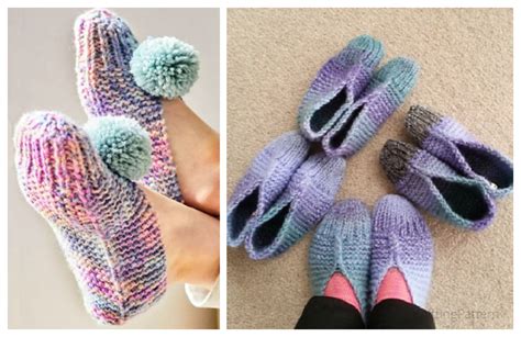 Easy Old Fashioned Slippers Free Knitting Patterns Knitting Pattern 059