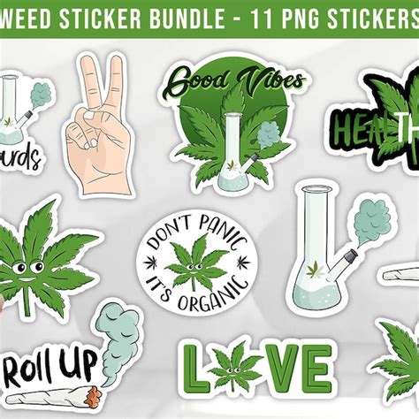 Weed Stickers Etsy