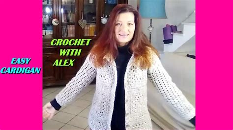 Easy Crochet Cardigan Any Size Tutorial Youtube