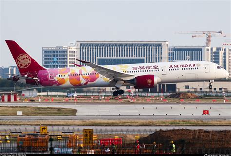 B D Juneyao Airlines Boeing Dreamliner Photo By Aguijun Id