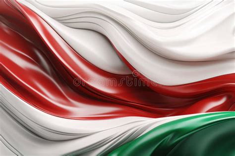 Modern D Render Bulgaria Flag Colors Amidst Twisted Waves With