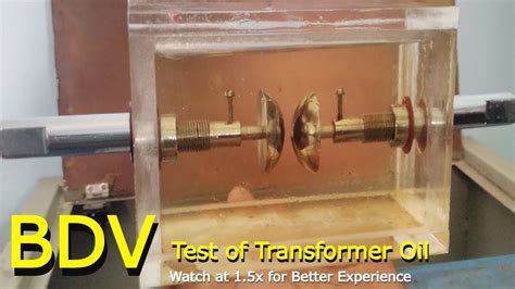 Bdv Test Of Transformer Oil Breakdown Voltage Test Or Di Electric