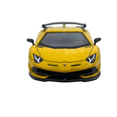 Modellino Auto Mini GT 1 64 Lamborghini Aventador Svj Giallo Orion LHD