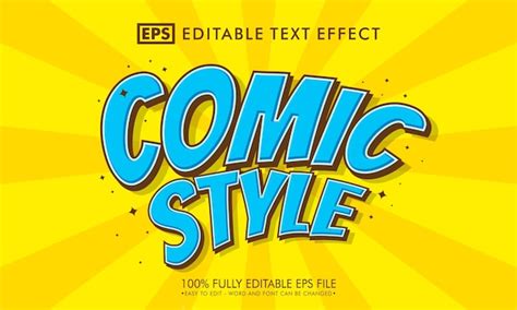 Premium Psd Pow Comic Cartoon 3d Editable Text Effect Style Premium Psd