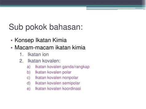 Materi Minggu Ke 3 Ikatan Kimia Ppt Download