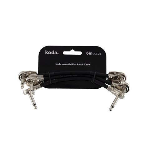 Koda Essential Flat Patch Cable 6inch Pack Of 3 Swee Lee Singapore