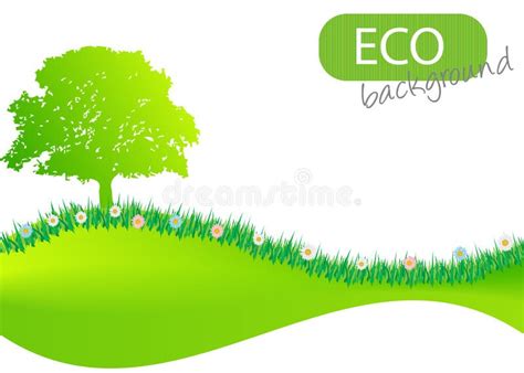 Green Eco Background Stock Illustration Illustration Of Decorative