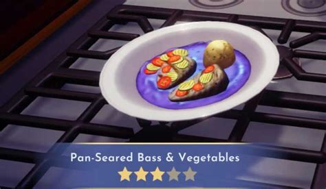 How To Make Pan Seared Bass And Vegetables In Disney Dreamlight Valley Prima Games