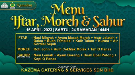 Cyberjaya Info On Twitter Rt Mrhfscyberjaya Menu Iftar Moreh