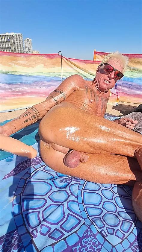 More Time At The Beach Taking My Dildos Gay Amateur Porn Feat Key