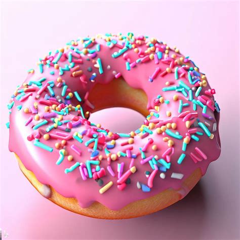 Donut with Rainbow Sprinkles by Uranimated18 on DeviantArt