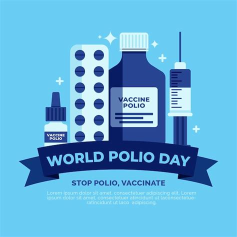 Premium Vector Flat World Polio Day Illustration