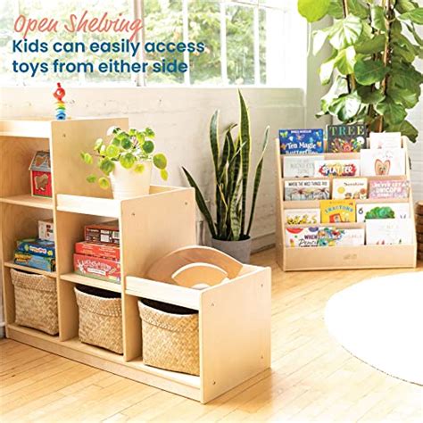 Ecr4kids 3 2 1 Cube Storage Cabinet Childrens Furniture Natural