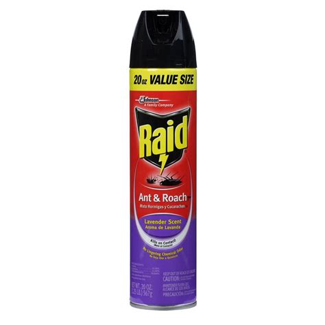 Raid Ant And Roach Killer Lavender Aerosol The Home Depot