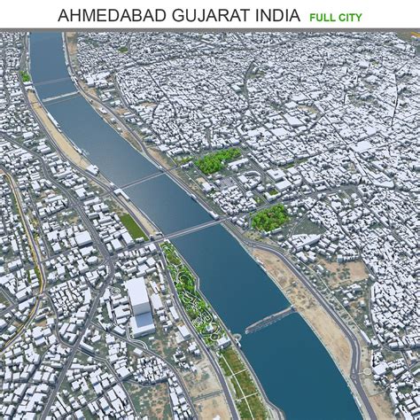 Ahmedabad City In Gujarat India 3d Model 199 C4d Stl Obj Fbx