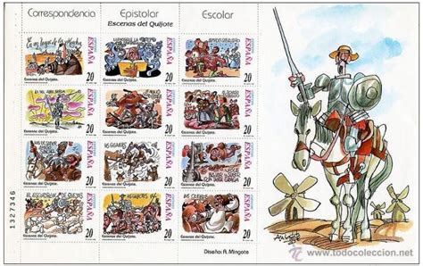 ESCENAS DEL QUIJOTE POR MINGOTE COMIC LITERATURA CERVANTES Sellos