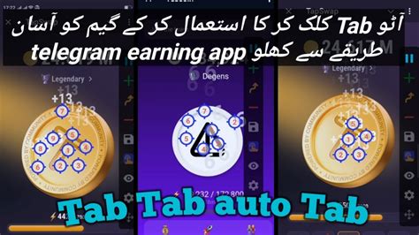 Auto Tab Click Auto Clicker Telegram Earning App Earning App With