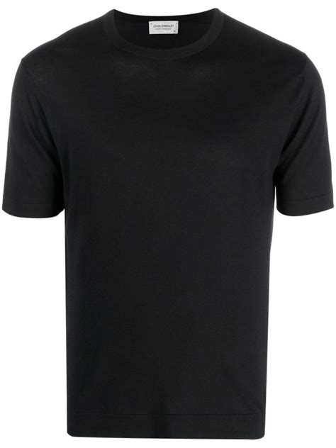 John Smedley Plain Cotton T Shirt Farfetch