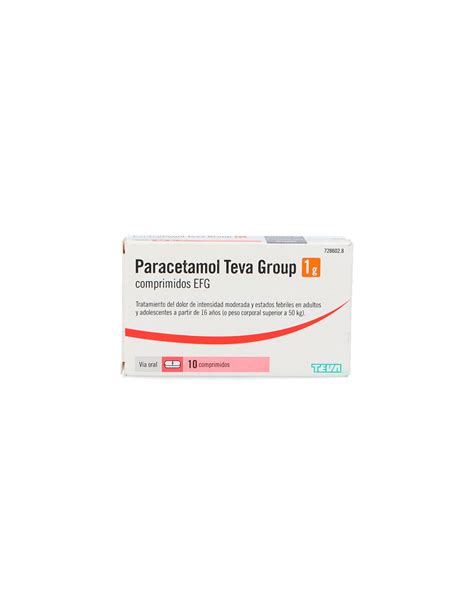 Paracetamol Teva G Comprimidos Efg