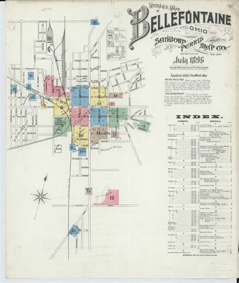 Map Of Bellefontaine Ohio | secretmuseum