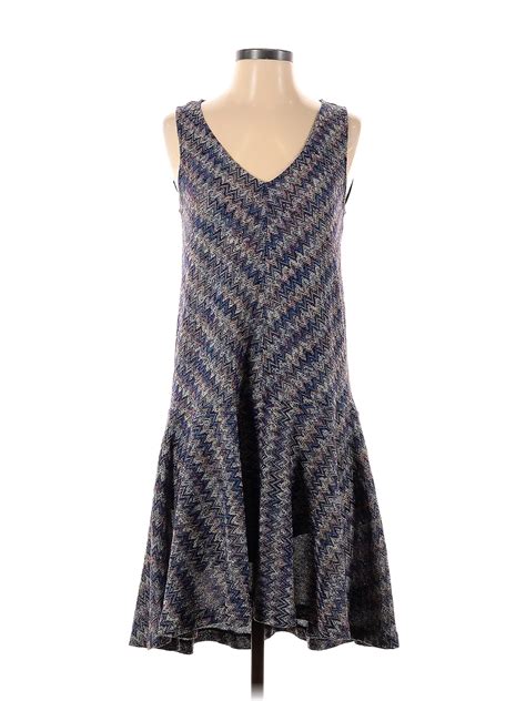 Maeve Multi Color Blue Casual Dress Size Xs 76 Off Thredup