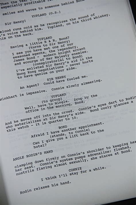 BOND SCRIPTS - Page 4 — MI6 Community