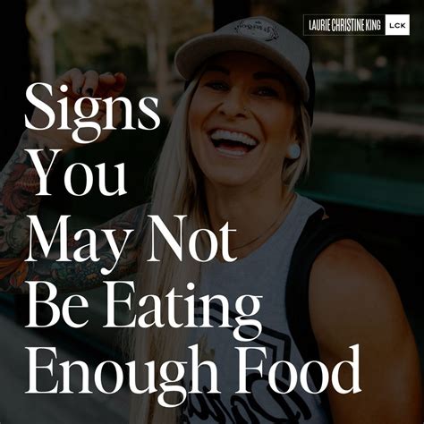 Signs Of Not Eating Enough