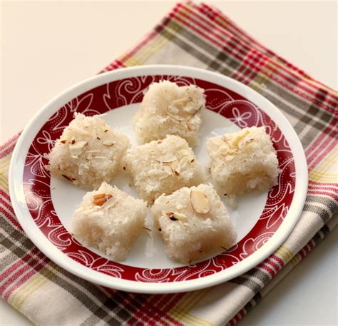 Easy Coconut Burfi Recipe Without Condensed Milk And Khoya Burfi Recipe