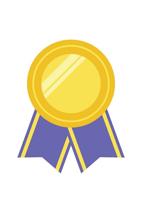 Gold Medal Or Winner Award Icon Logo Suitable For The Design Element