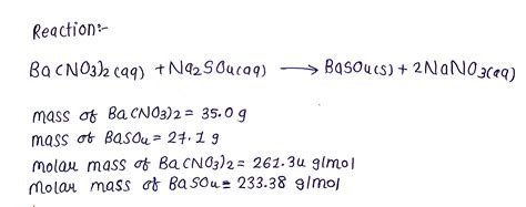 Solved Barium Sulphate Forms As A Precipitate In The Following