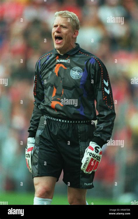 Peter Schmeichel Denmark Manchester United Fc April Stock