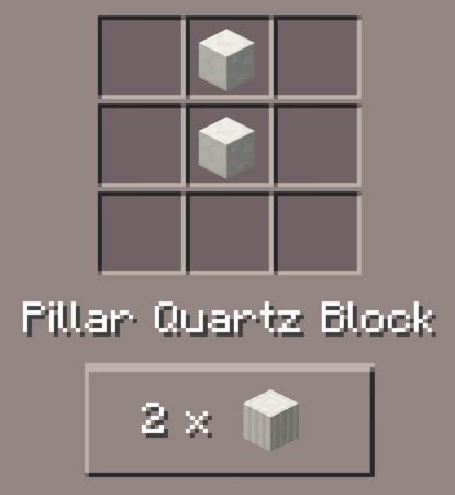 Pillar Quartz Block Minecraft Pocket Edition Canteach