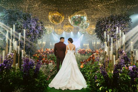 Dreamy Starry Starry Night Garden Feel Wedding For Ivon And Tinay Khim