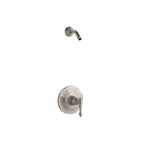 Kohler Rite Temp Shower Valve Trim With Lever Handle In Vibrant Brushed Nickel The Home Depot