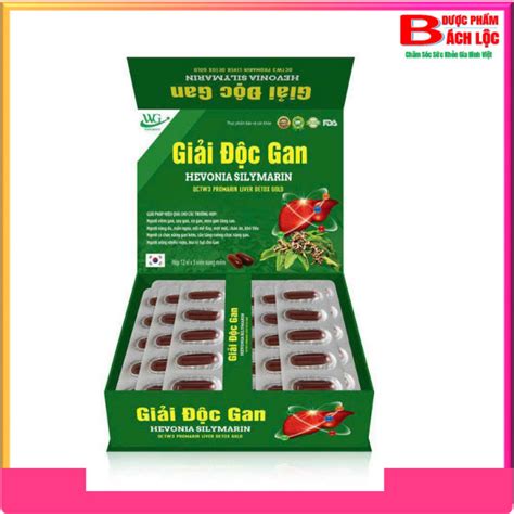 Viên Uống Giải độc Gan Hevonia Silymarin Giúp Bổ Gan Thải Độc Tăng