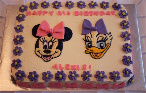 Minnie Mouse and Daisy Duck birthday cake with Cricut Cake letters Anna Birthday Party, Friends ...