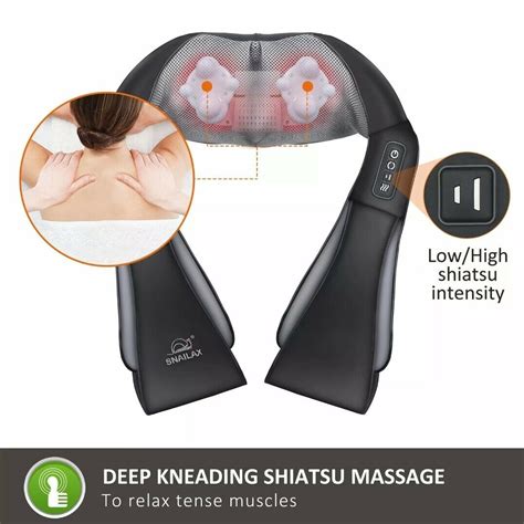 Snailax Sl 632 Neck And Shoulder Shiatsu Massager With Heat For Sale